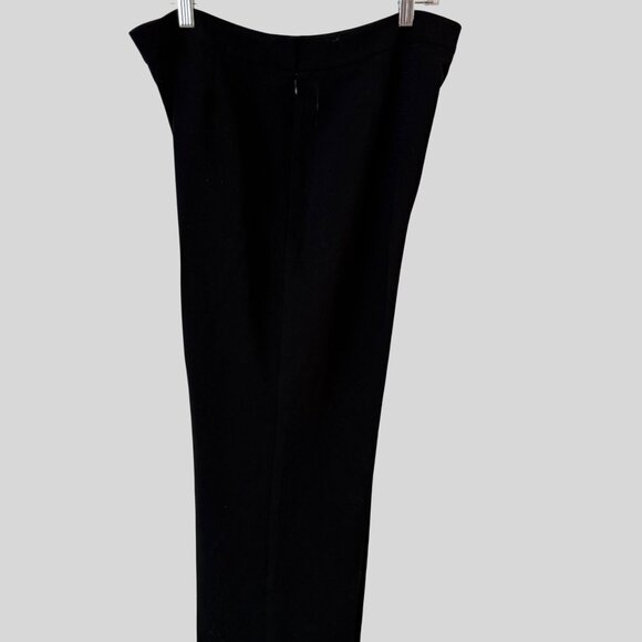 Kasper Size 14 Petite Professional Polyester Dress Classic Stylist Black Pant - Picture 2 of 11